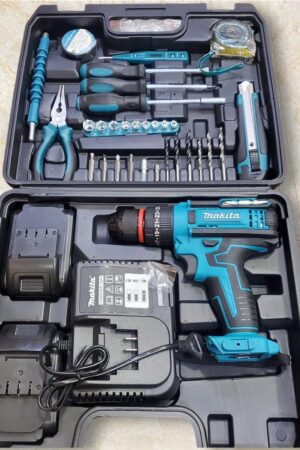 دريل احترافي برأس حديد من Makita – 70 قطعة – بطاريتين 48V