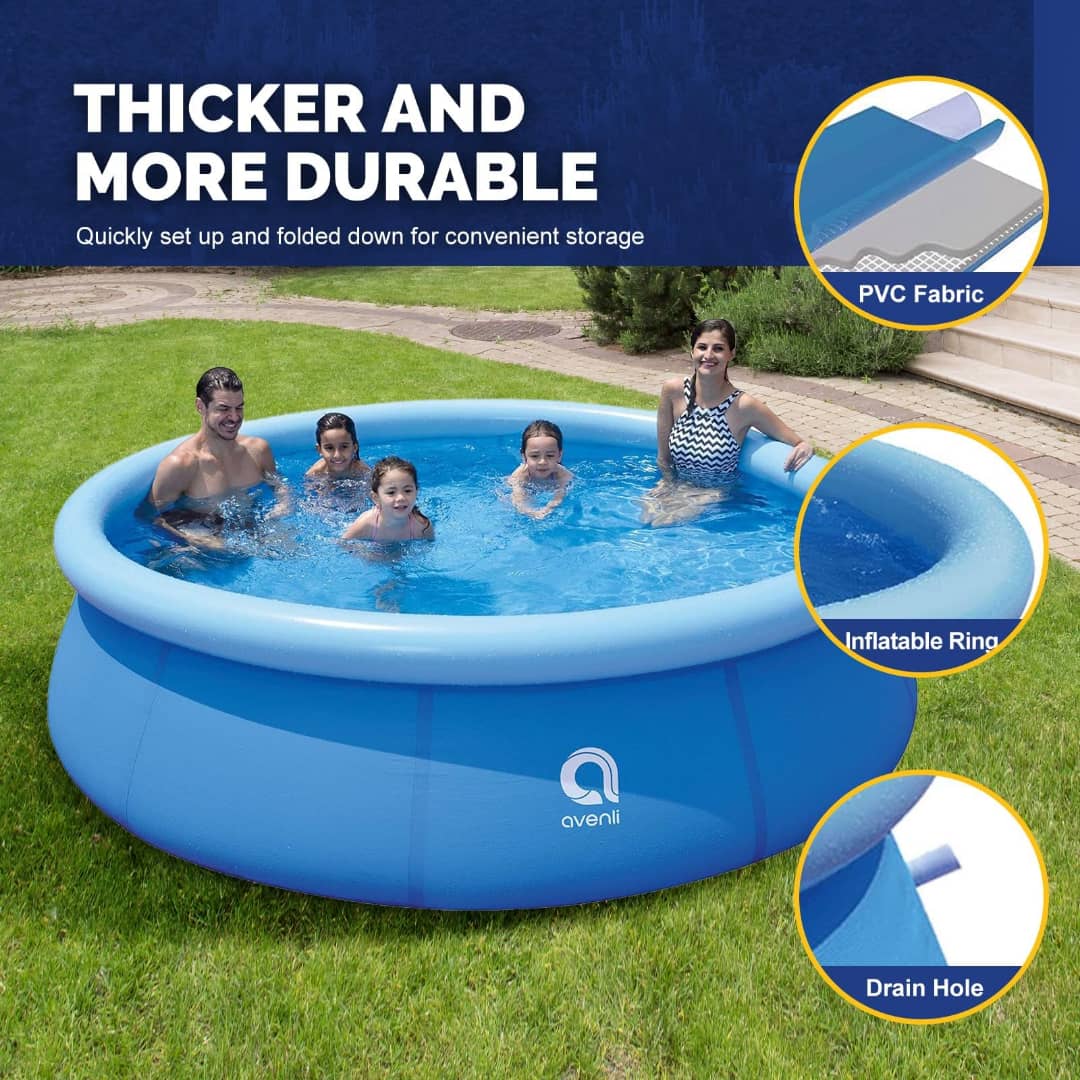 مسبح قابل للنفخ وقابل للطي دائري😎*