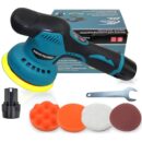 مسدس صنفرة وبسطة من Makita – بطاريتين 128V – مع 3 رؤوس متعددة