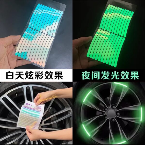 ⁦🚘🚘 ملصقات فسفوري للعجلات 🚘🚘⁩ - الصورة ⁦6⁩