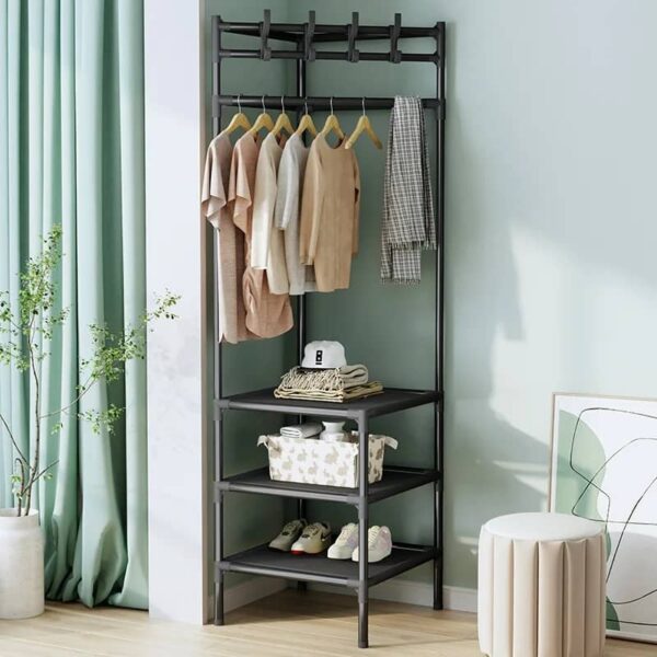 ⁦🧥🥼 شماعة زاوية 3 دور ومعلق🥼🧥⁩ - الصورة ⁦2⁩