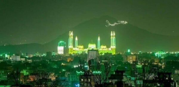 ⁦*بمناسبة قدوم المولد النبوي شلال 12خط اخضر كهرباءبطول 3متر في 60سم*⁩ - الصورة ⁦2⁩