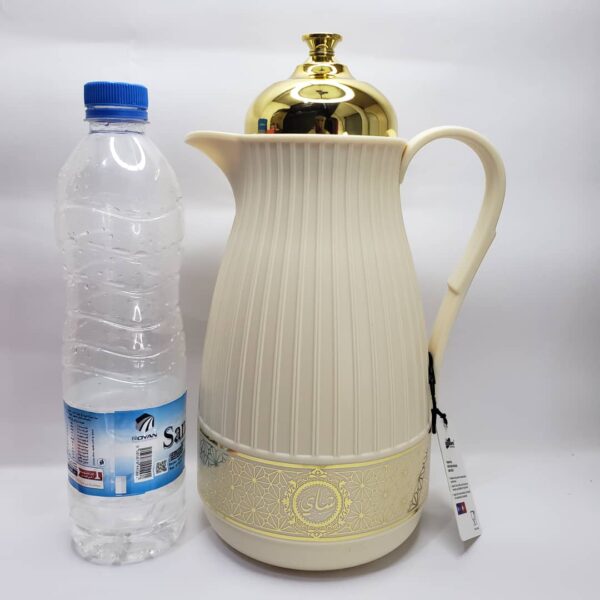 ⁦ثلاجه شاي / قهوة ☕ فاخره بغطاء ذهبي⁩ - الصورة ⁦3⁩