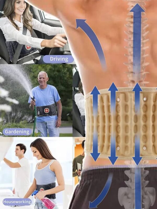 ⁦*حزام علاج الديسك والام الظهر لسحب الفقرات بدبل العملية*⁩ - الصورة ⁦8⁩