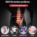 *حزام علاج الديسك والام الظهر لسحب الفقرات بدبل العملية*