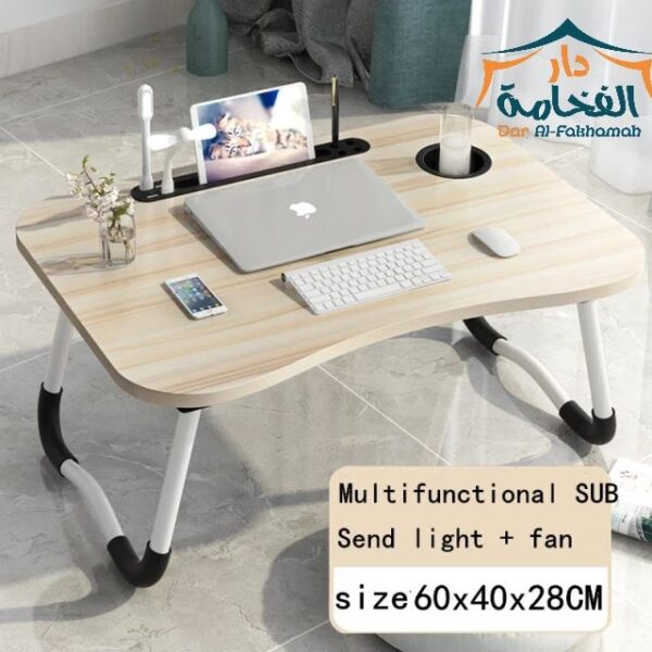 طاولة لابتوب ومذاكره usp مع مروحه ولمبه