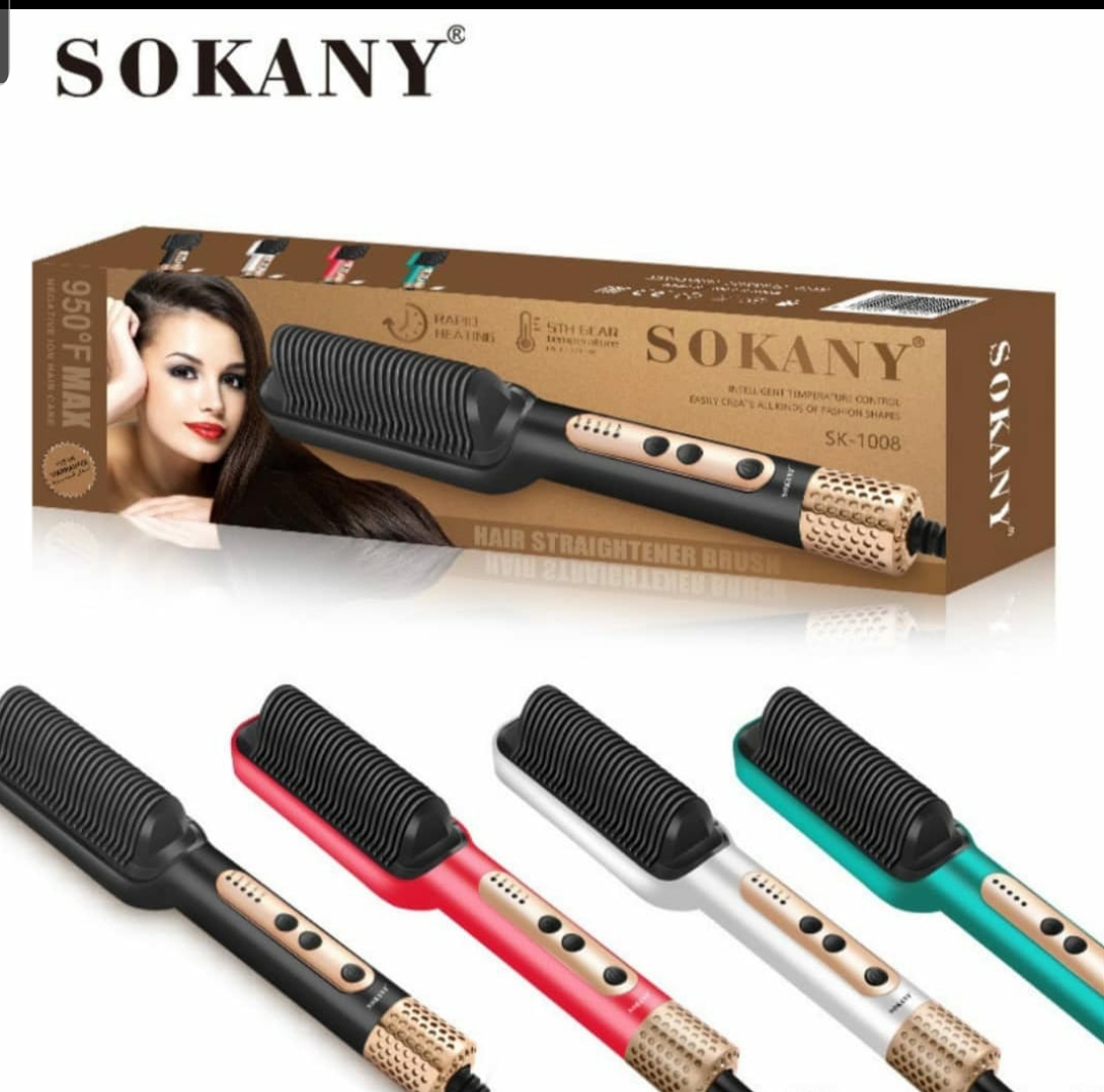⁦*فرشاة لفرد الشعر الحراري  (Sokany SK-1008)*

*(النوع الاصلي احذرو التلقيد  950درجه)*👍🏻⁩ - الصورة ⁦2⁩