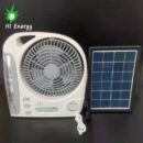 مروحة محمولة مع ضوء LED ، 6 في 1 ، تعمل بالطاقة الشمسية ،