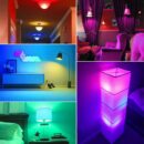 مصباح LED متعدد الألوان🔥 بمكبر الصوت