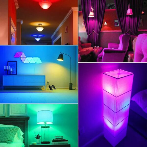 ⁦مصباح LED متعدد الألوان🔥 بمكبر الصوت⁩ - الصورة ⁦2⁩