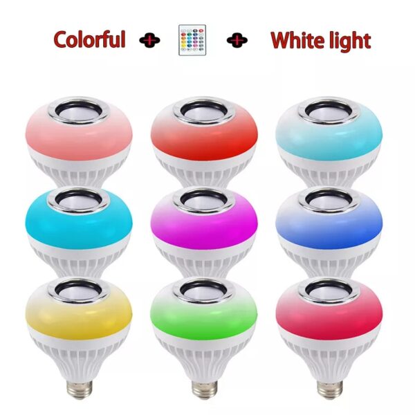 ⁦مصباح LED متعدد الألوان🔥 بمكبر الصوت⁩ - الصورة ⁦10⁩