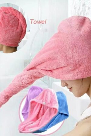 مناشف تجفيف الشعر القطن ذات الخامه المميزه*