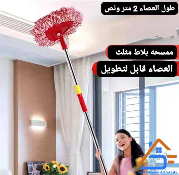 ⁦موب تنظيف الأسطح والأماكن المرتفعة - شانيل مدمجه بقطعة مايكروفايبر⁩ - الصورة ⁦3⁩